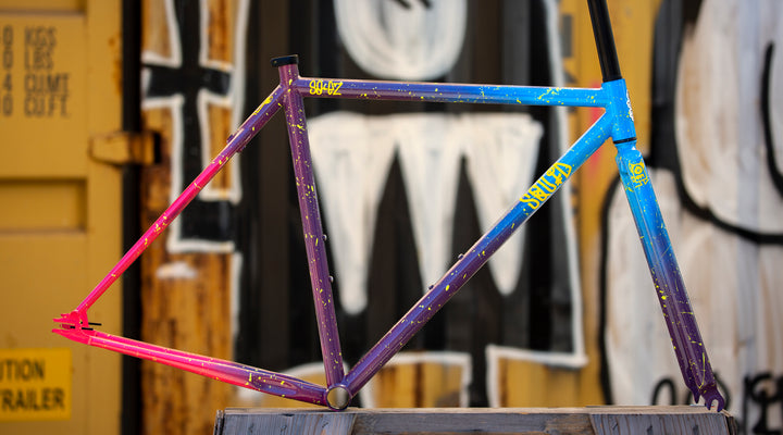 Blue, Purple, Pink Fade and Splatter SO-EZ