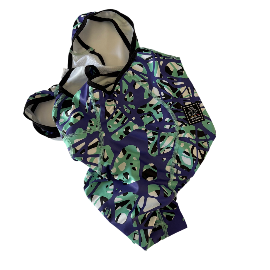 NEW - Squid x Eliel Bib Shorts - Mens Large - Pastel Drip