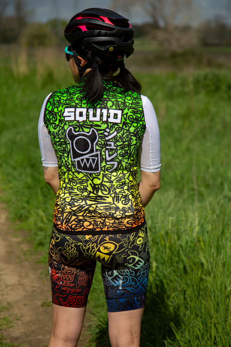 Squid x Eliel Bib Shorts - Sunset Chunz