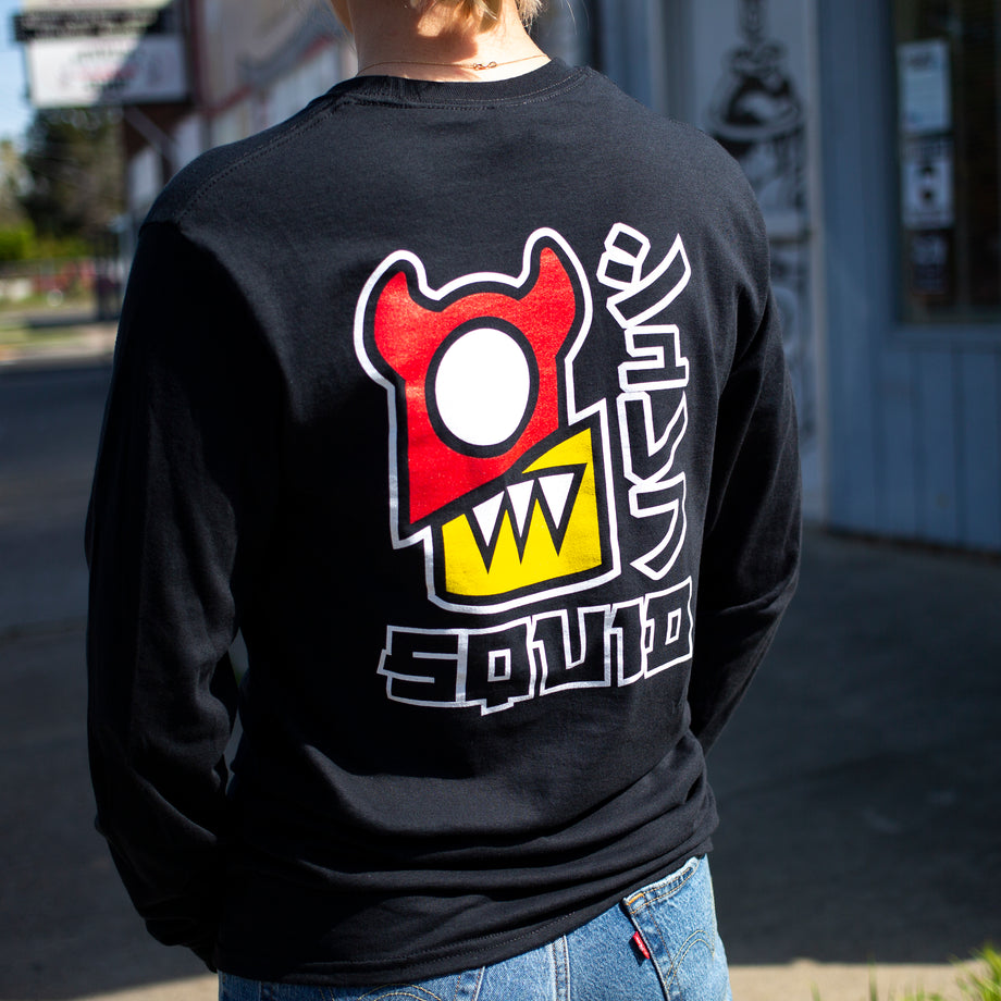 Split Chunz Long Sleeve Shirt - Black