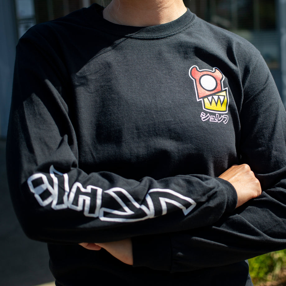 Split Chunz Long Sleeve Shirt - Black