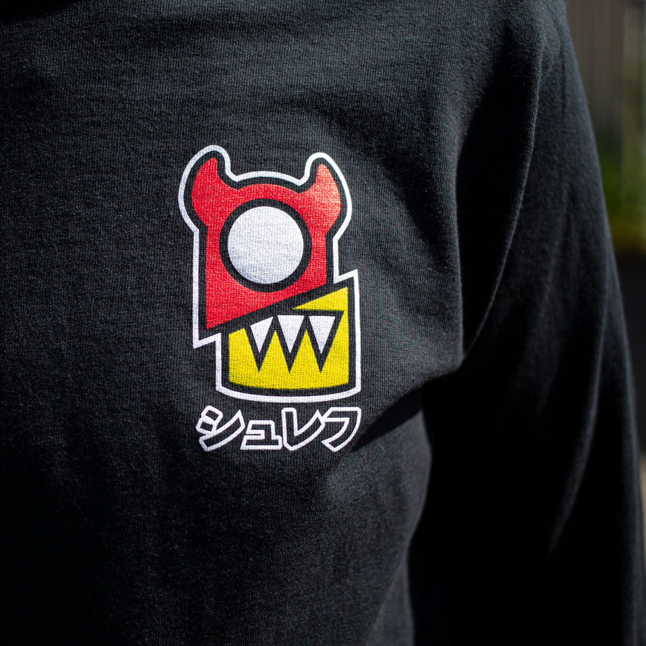 Split Chunz Long Sleeve Shirt - Black