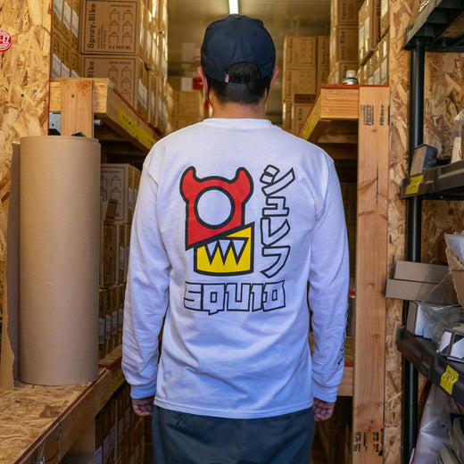 Split Chunz Long Sleeve Shirt - White
