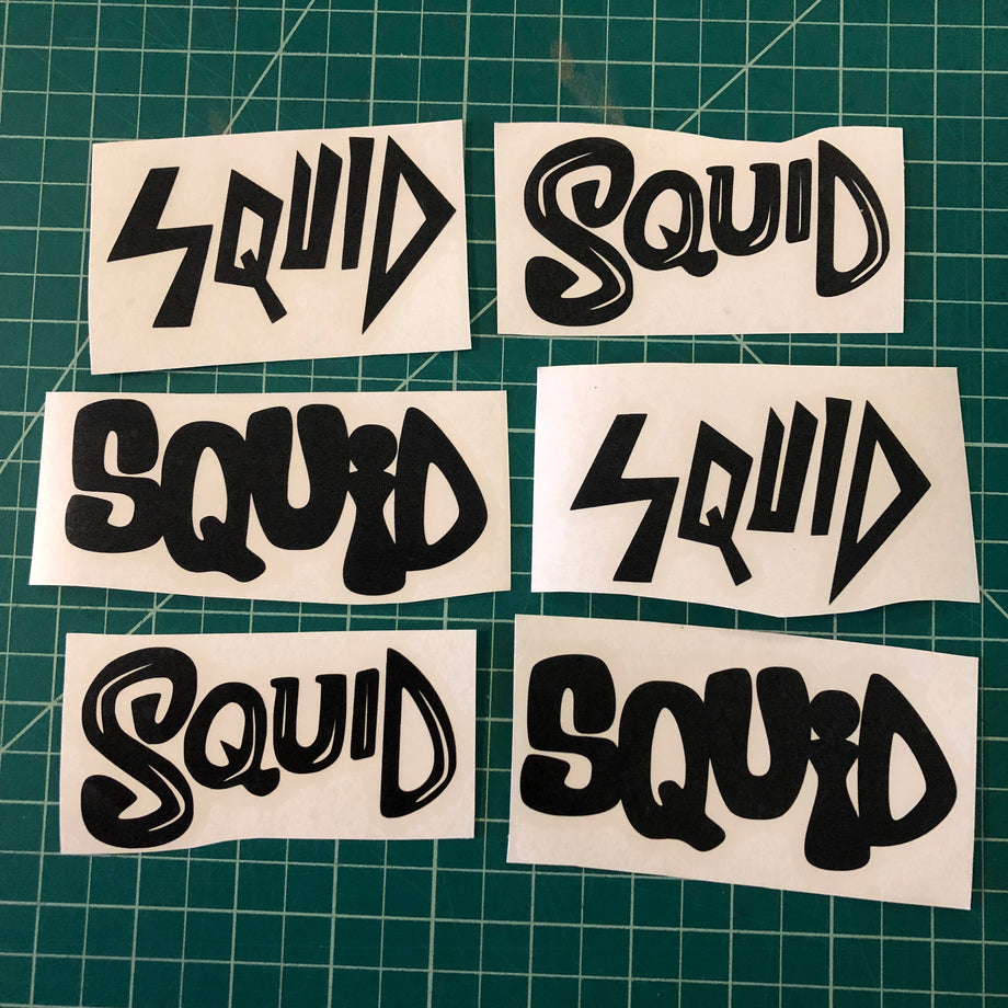 Squid Logo Vinyl Transfer Sticker