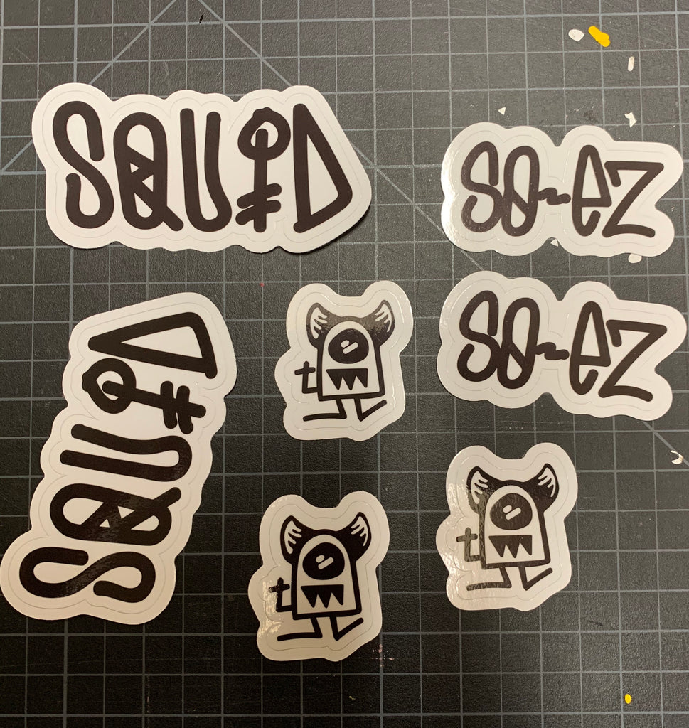 SO-EZ Sticker Packs – Squid Bikes